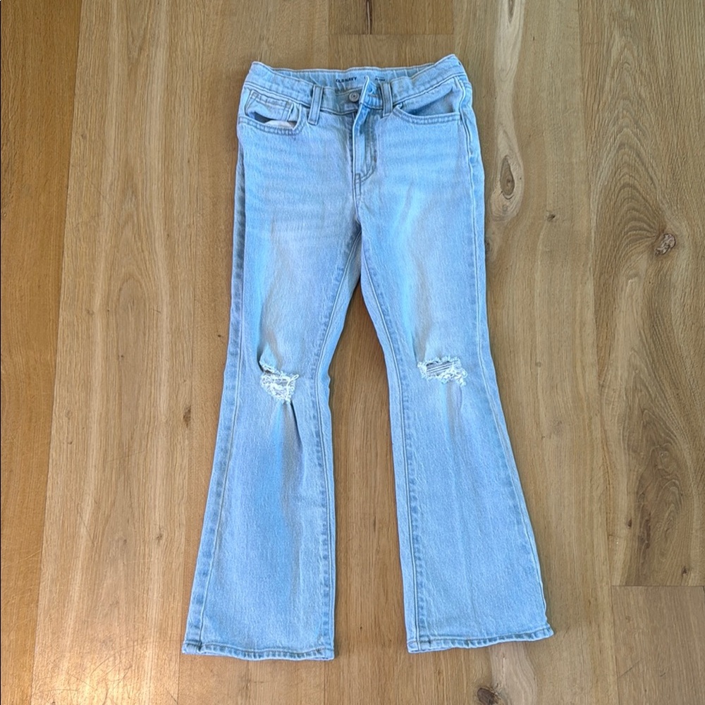 Old Navy Blue Flare Wide Leg Jeans